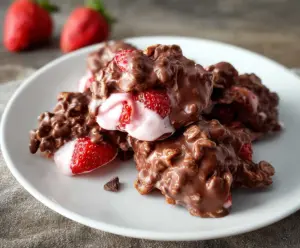 Chocolate Strawberry Yogurt Clusters