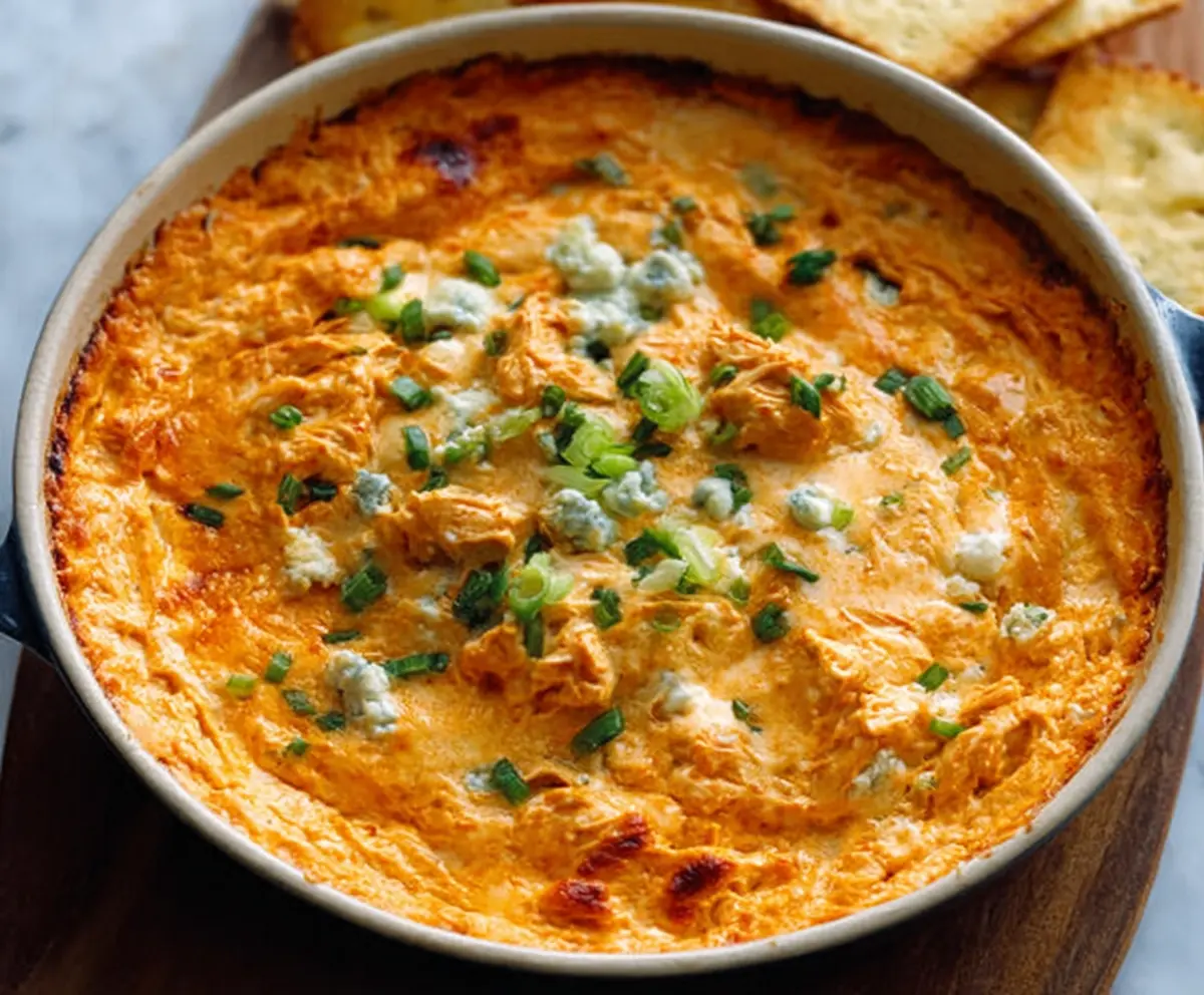 Easy Creamy Buffalo Chicken Dip