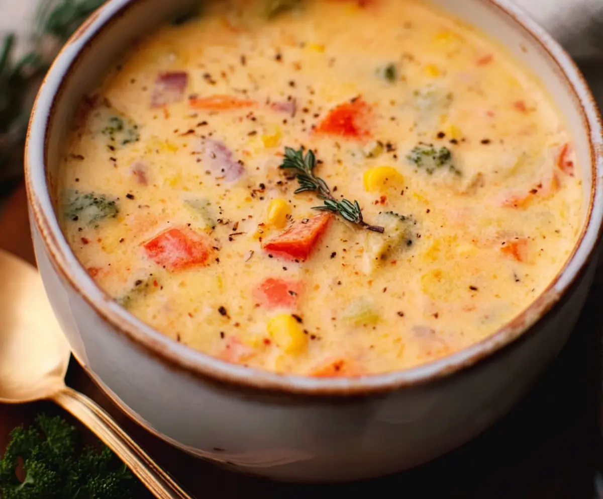 Easy Creamy Vegetable Soup Recipe