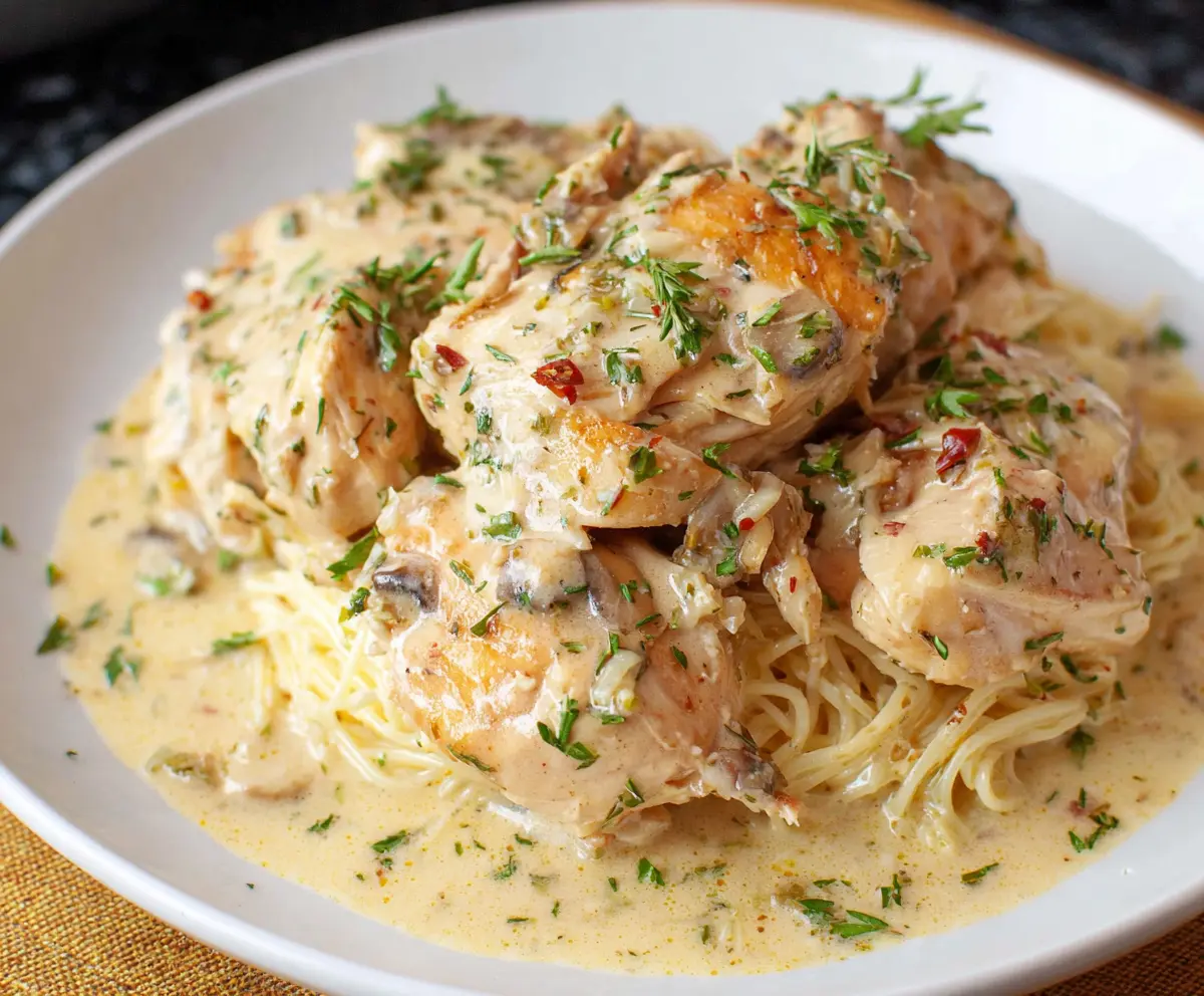 Easy Crockpot Angel Chicken Recipe