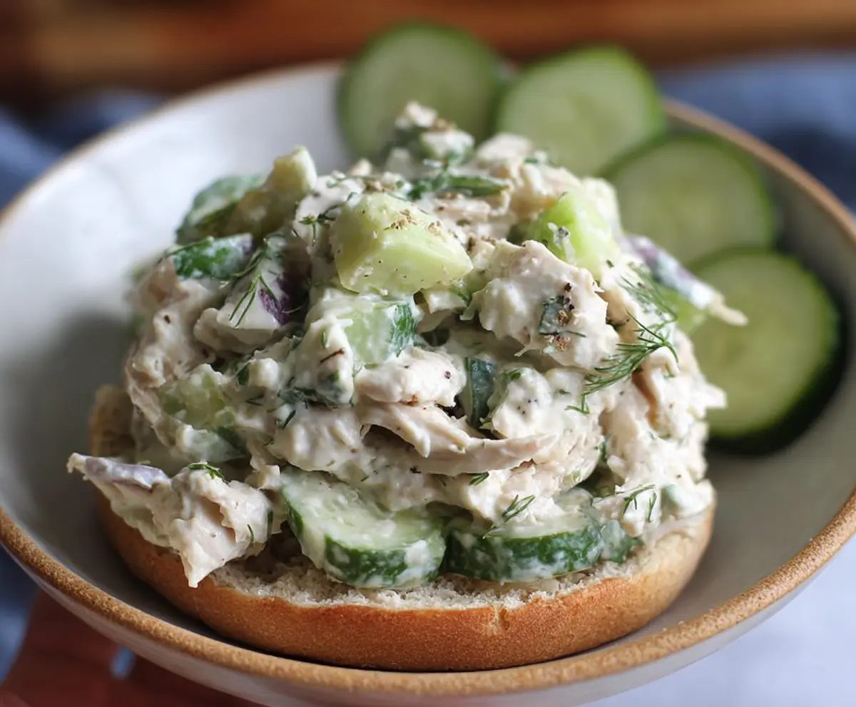 Easy Cucumber Dill Chicken Salad