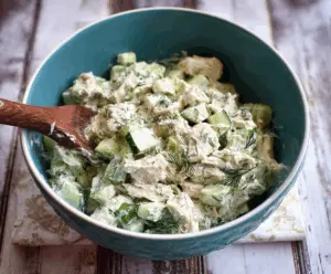 Cucumber Dill Greek Yogurt Rotisserie Chicken Salad