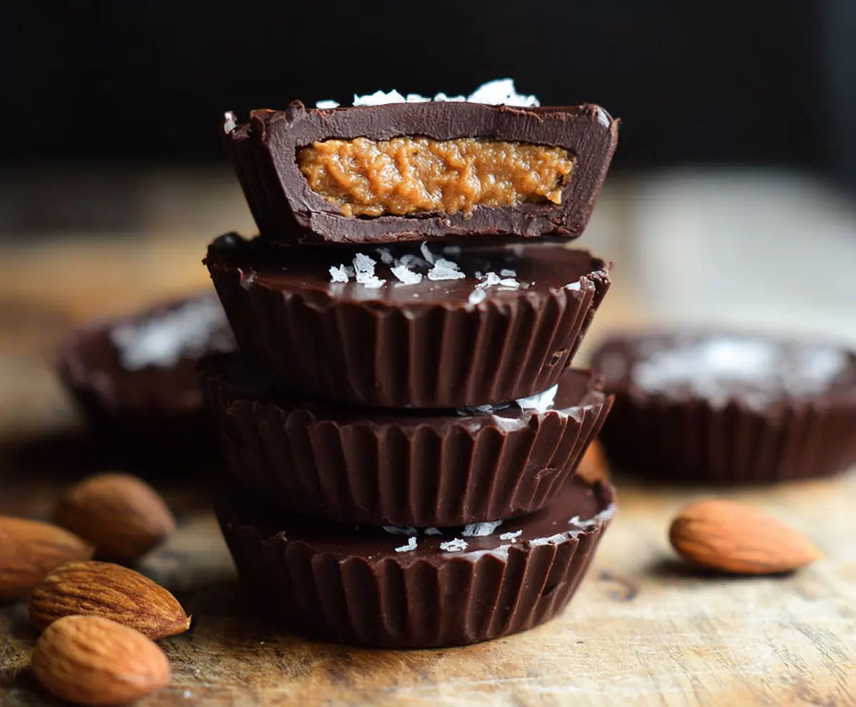 Delicious Dark Chocolate Almond Butter Cups