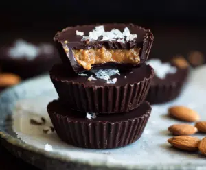 Dark Chocolate Almond Butter Cups