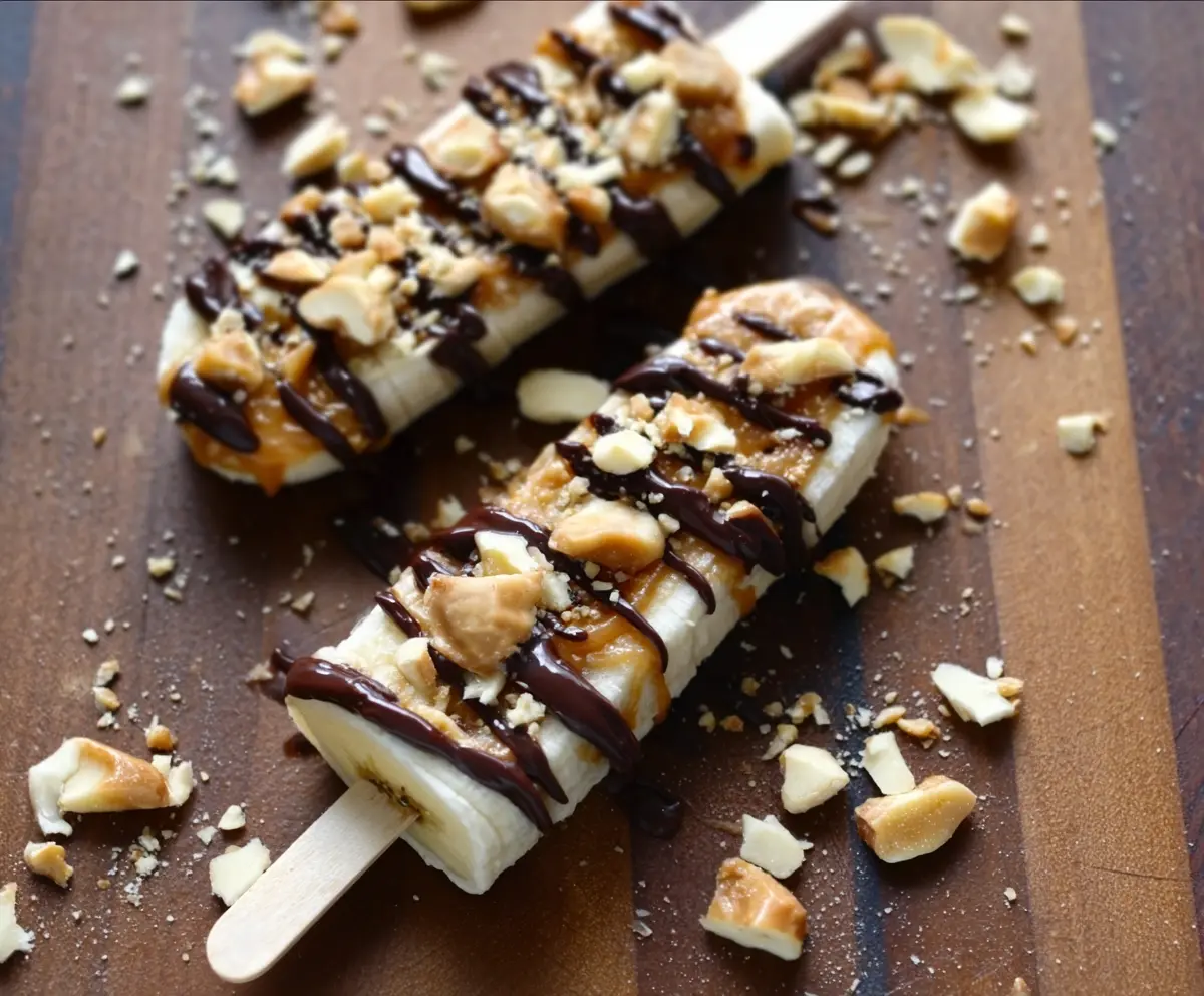 Frozen Banana Snickers Treat