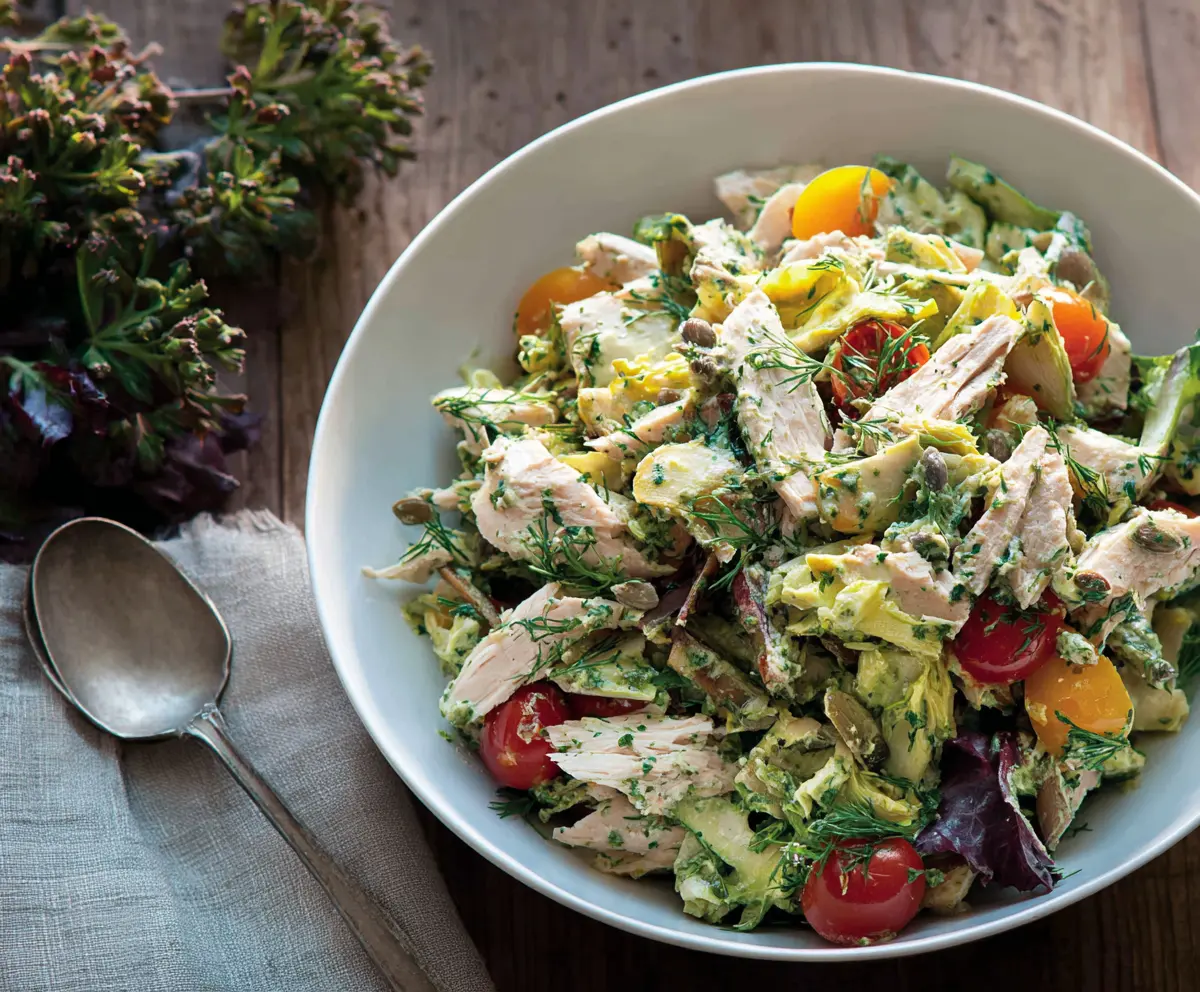 Fresh Green Goddess Chicken Salad