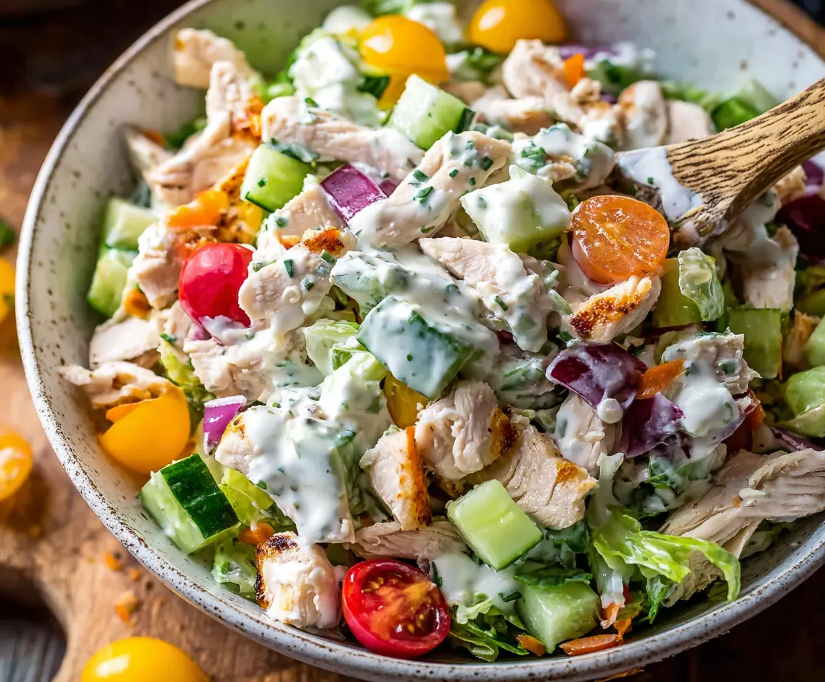 Healthy Ranch Chicken Salad Recipe