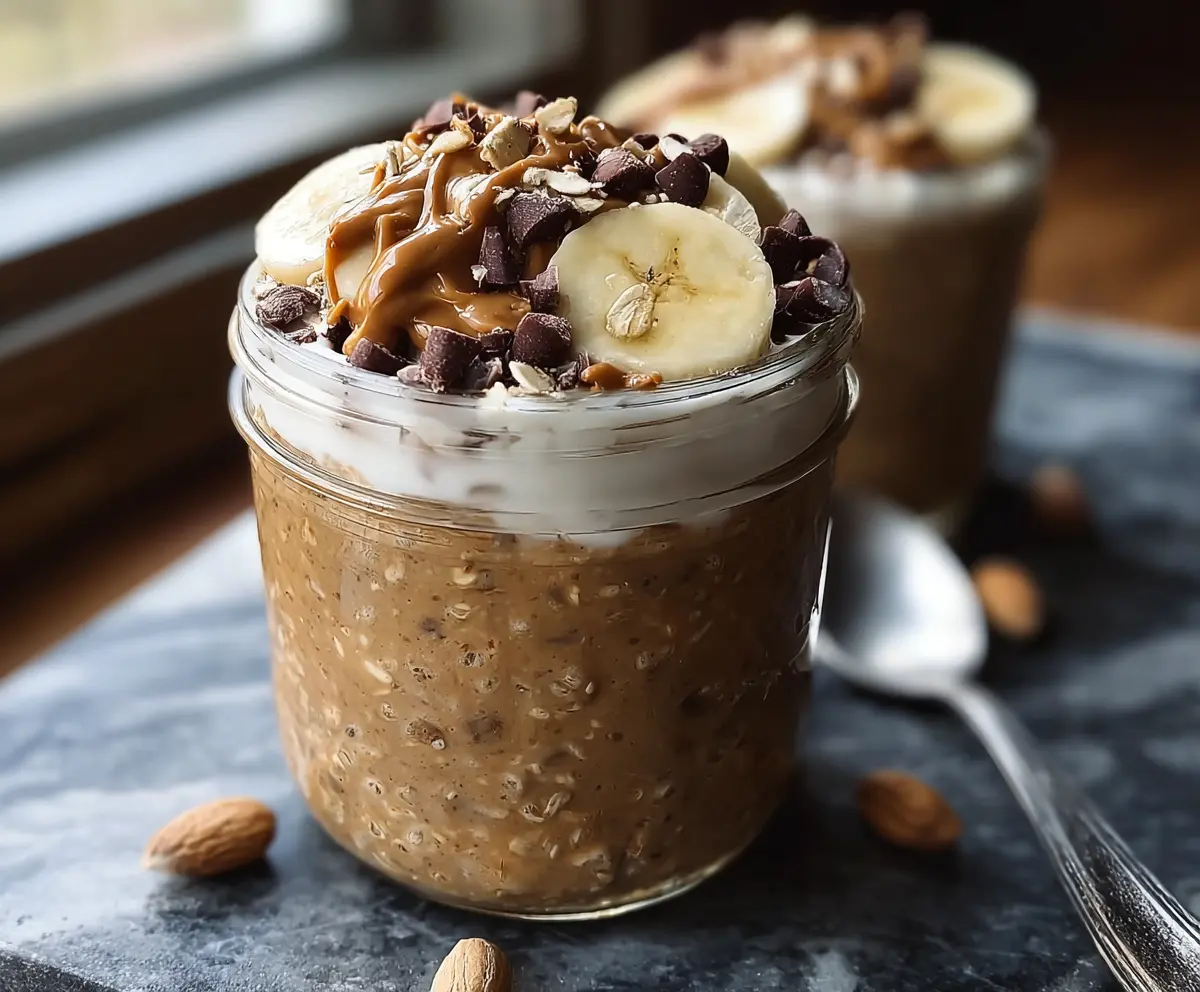 High-Protein Peanut Butter Overnight Oats