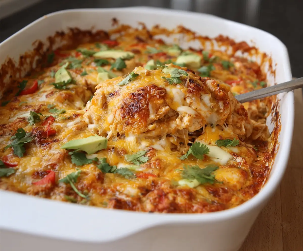 Easy Keto Mexican Chicken Casserole