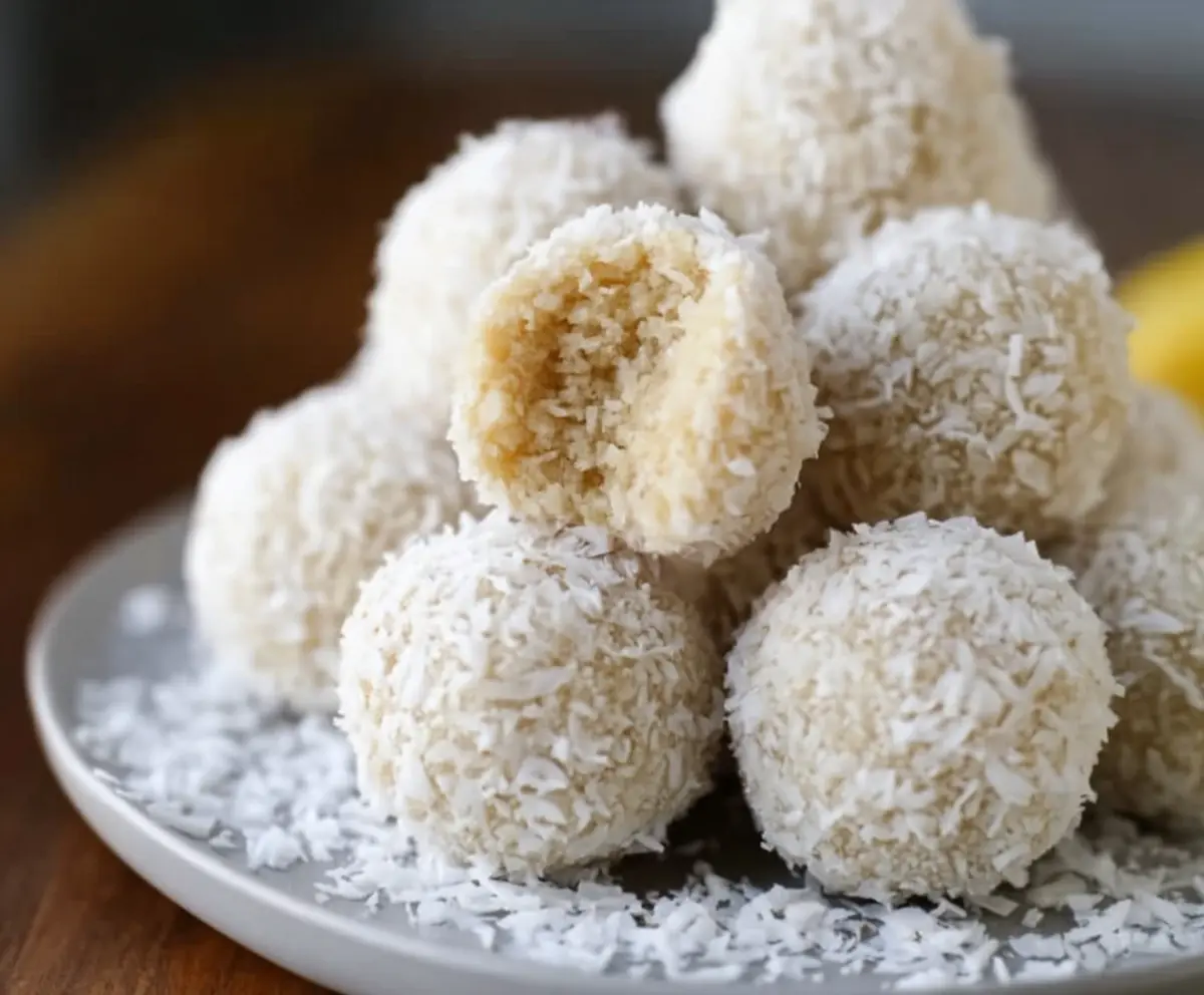 Easy Lemon Coconut Protein Balls