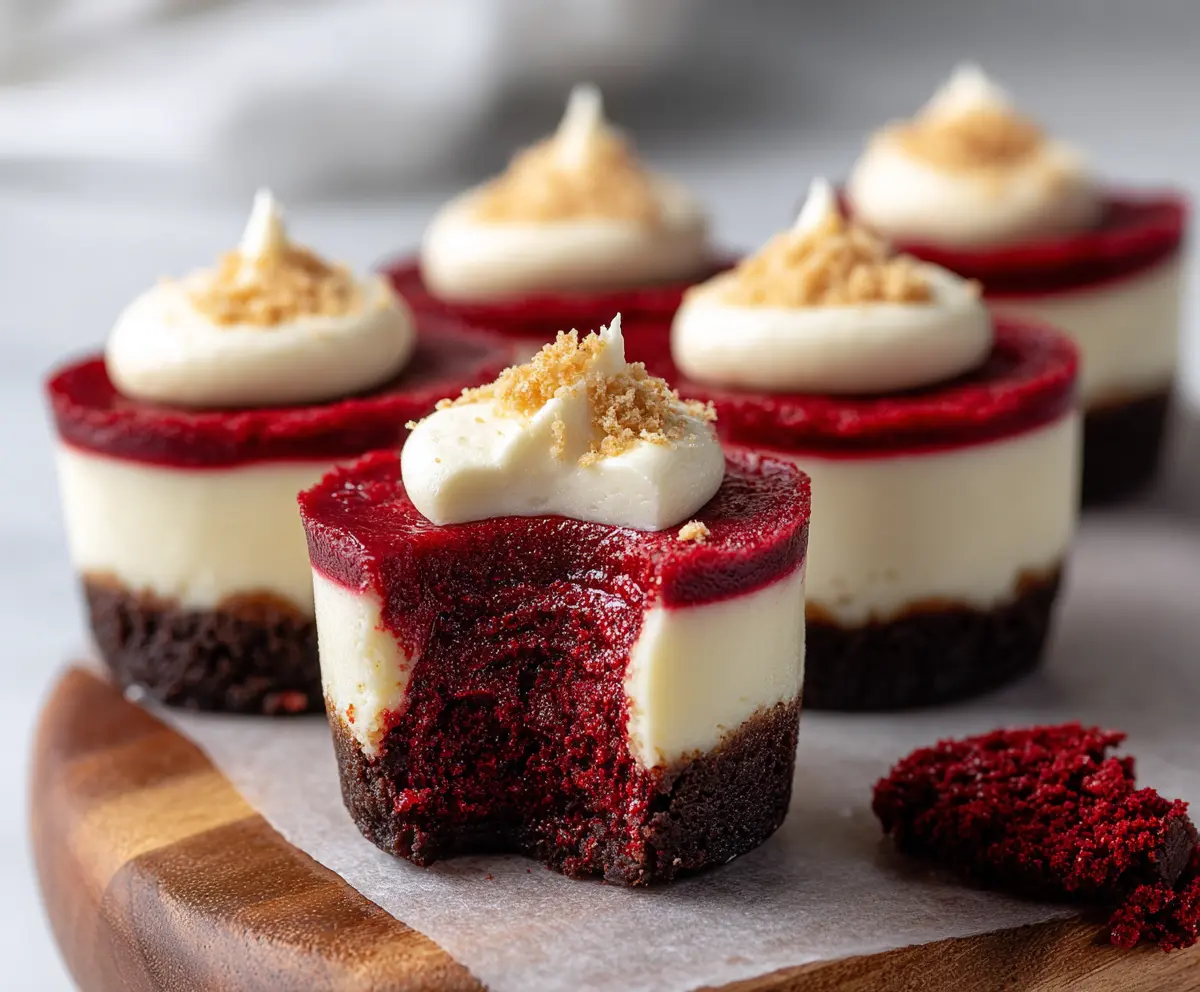 Mini Red Velvet Cheesecake Bites