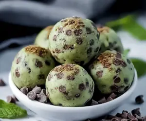 Mint Chocolate Chip Protein Balls