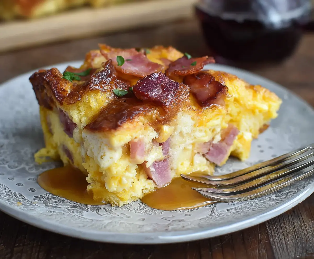 Easy Monte Cristo Breakfast Casserole