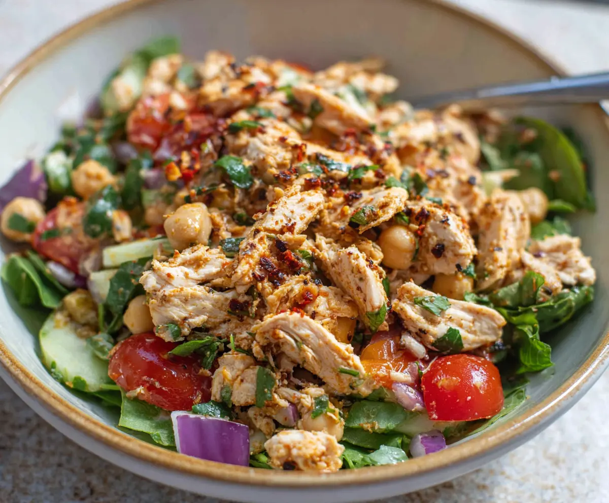 Protein-Packed Chickpea Chicken Salad Recipe