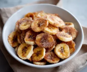 Quick Air Fryer Cinnamon Banana Chips