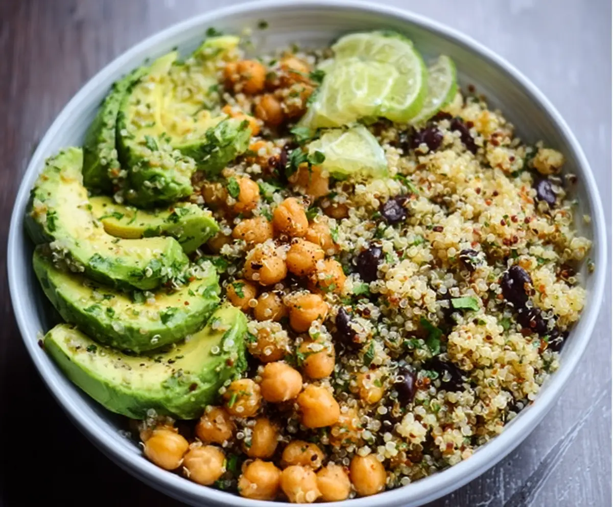 Easy Quinoa Bowl with Avocado & Chickpeas
