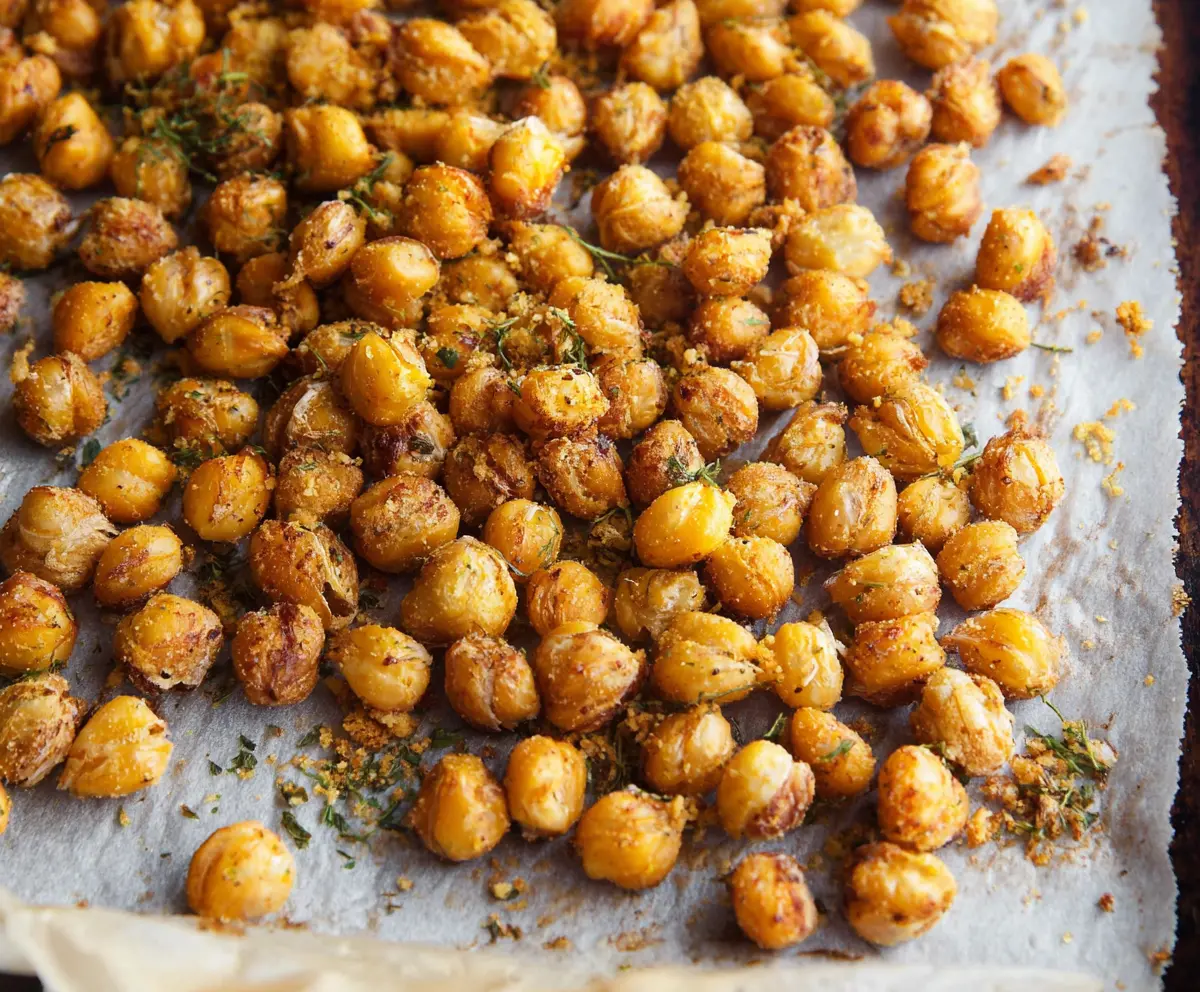 Crispy Ranch Roasted Chickpeas