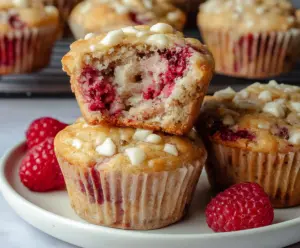 Raspberry White Chocolate Muffins