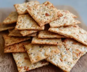 rispy Sourdough Discard Crackers