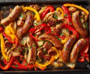 Sheet Pan Sausage Peppers