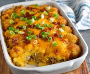 Tater Tot Sausage Breakfast Casserole