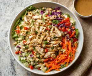 Thai Chicken Salad with Peanut Dressing