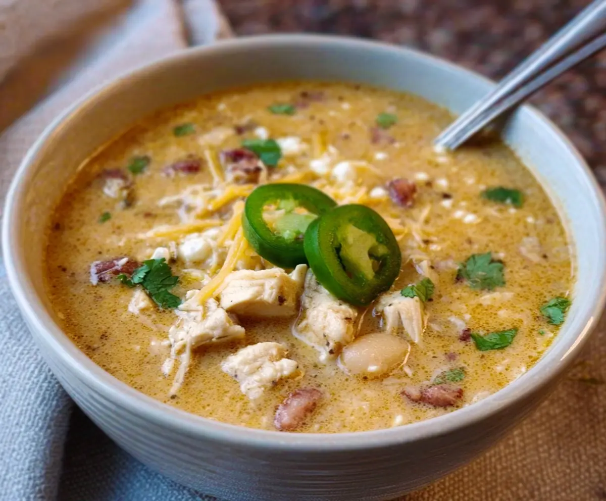 Easy Cajun White Chicken Chili