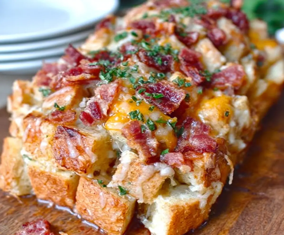 Cheesy Bacon Ranch Pull-Apart Bread