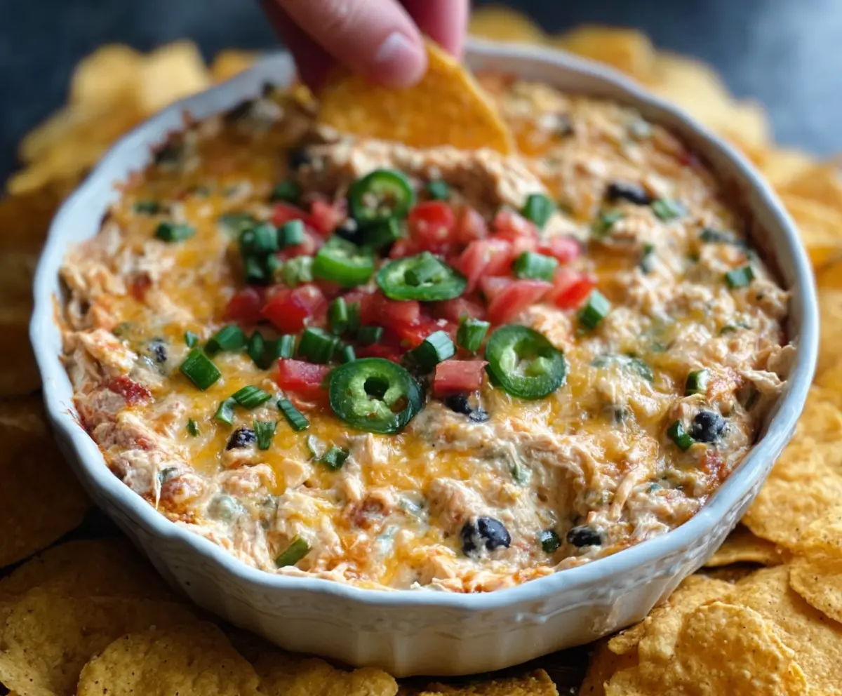 Easy Chicken Taco Dip Recipe
