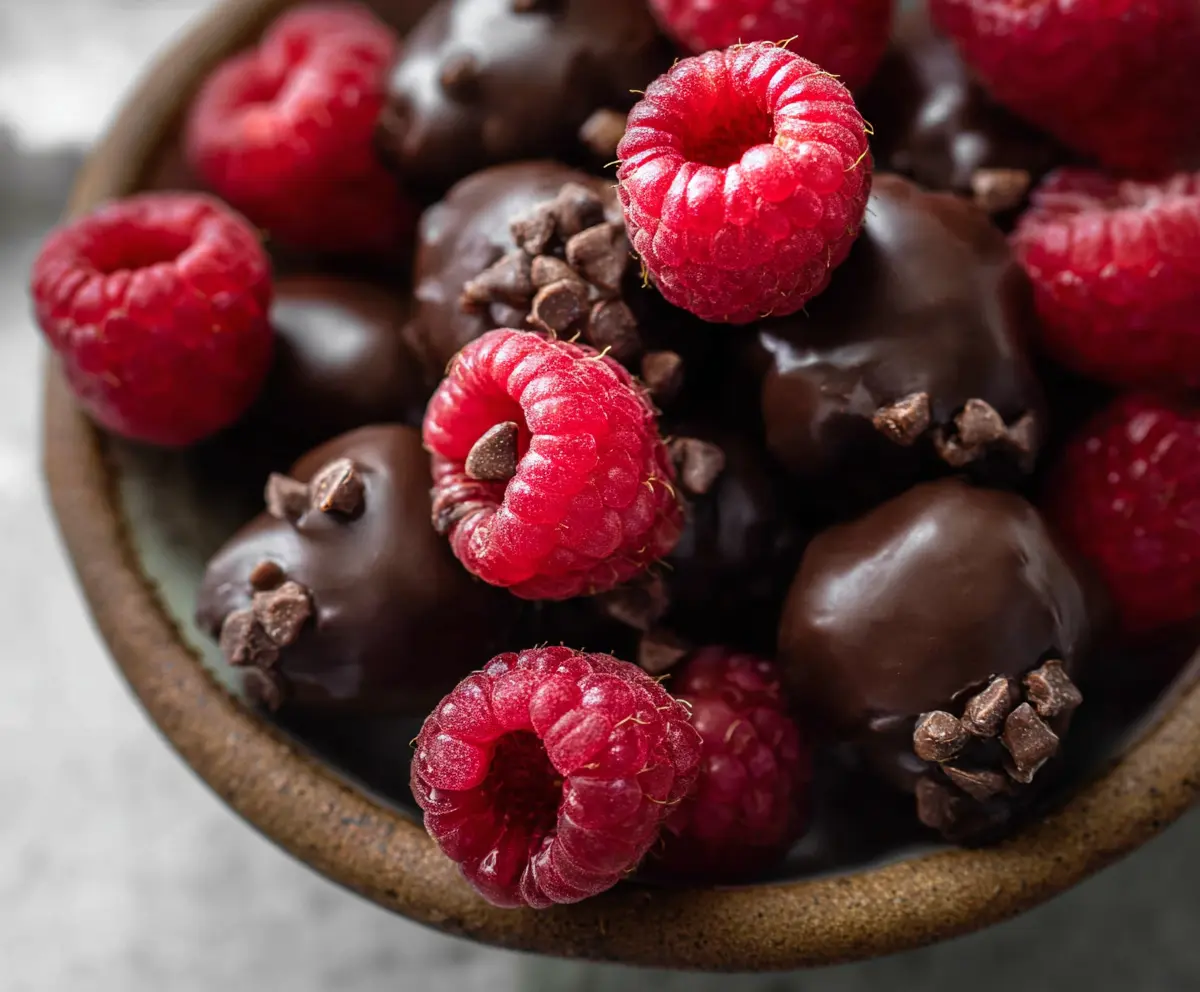 Easy Chocolate Covered Raspberries Recipe