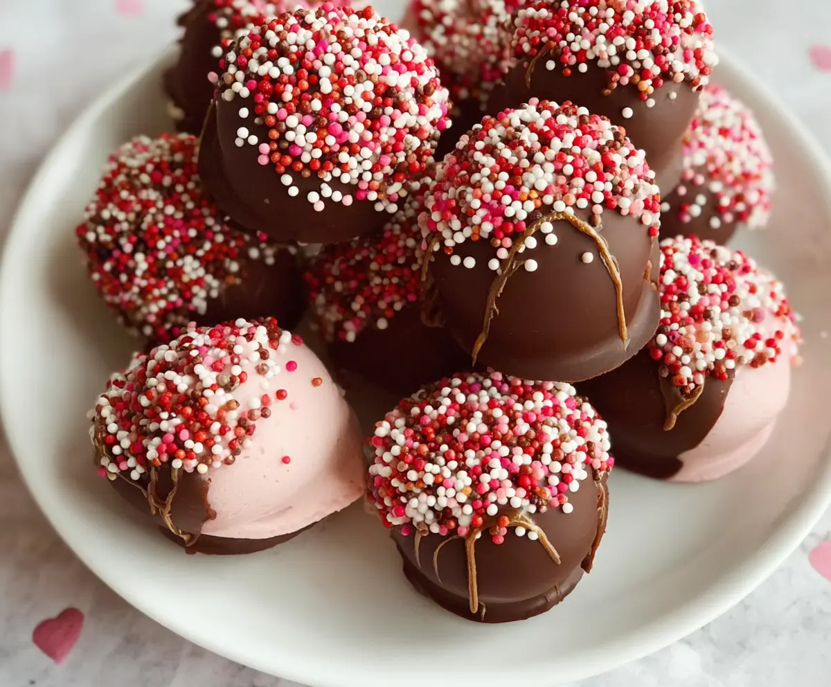 Easy Chocolate Strawberry Buttercream Bites