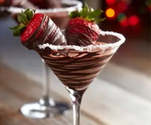 Chocolate Covered Strawberry Martini