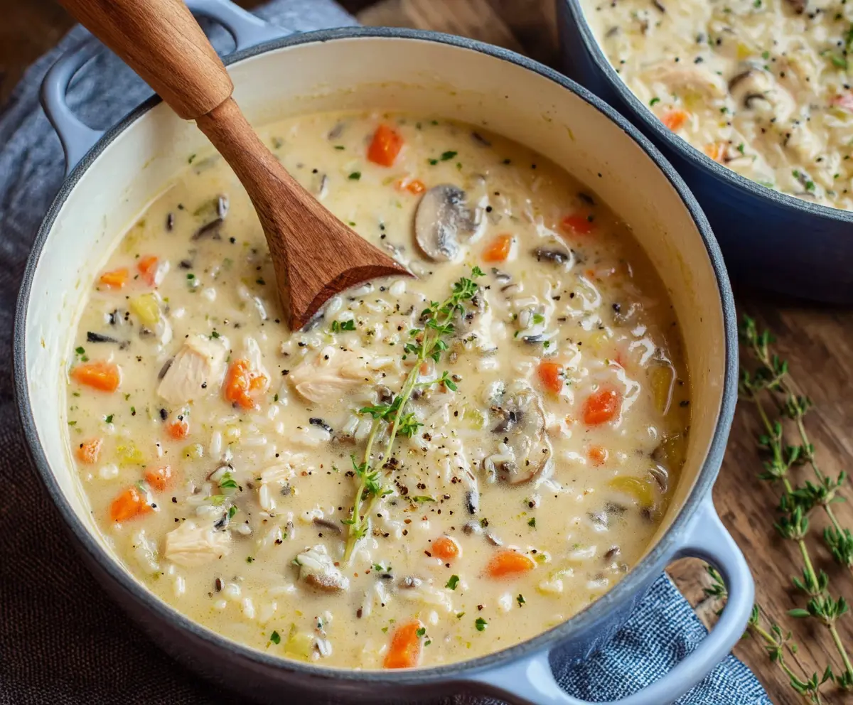 Creamy Chicken & Rice Soup Recipe