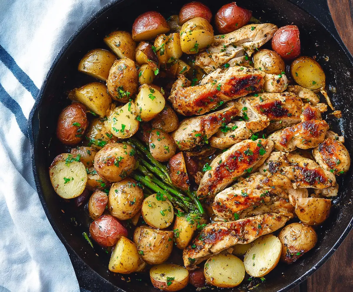 Easy Garlic Butter Chicken & Potatoes