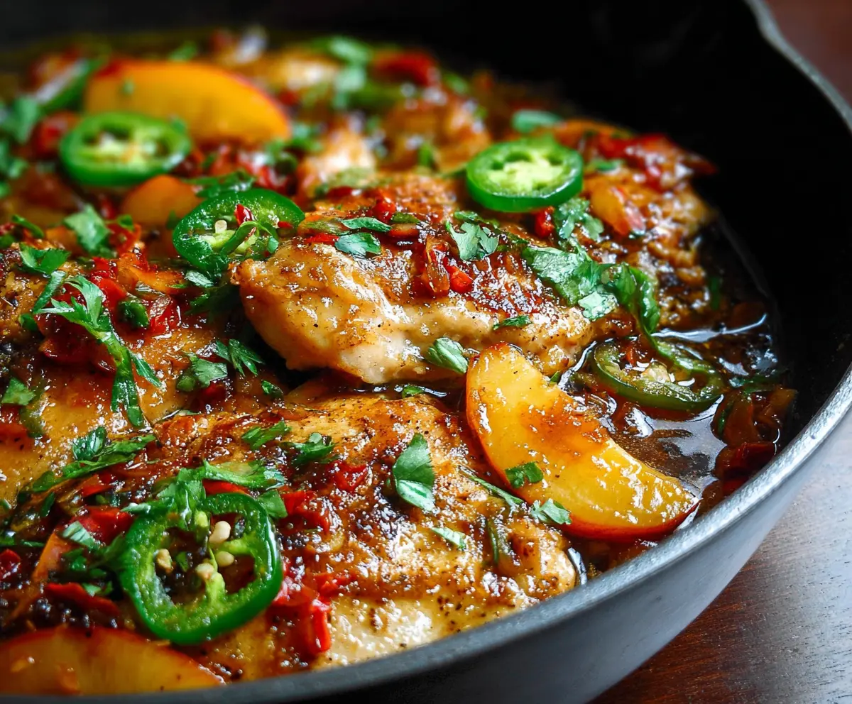 Easy Jalapeno Peach Chicken Recipe