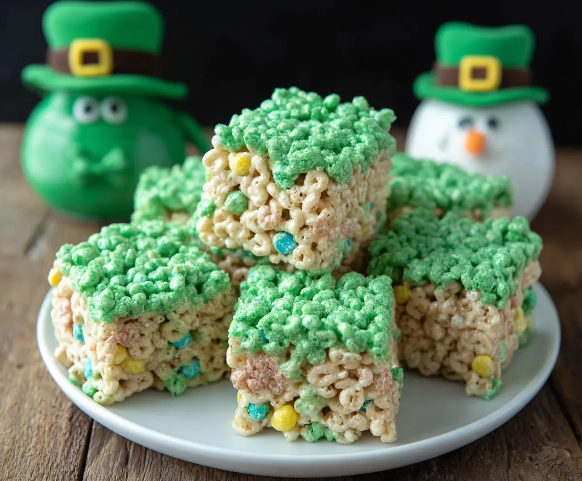 Easy Lucky Leprechaun Rice Krispie Treats
