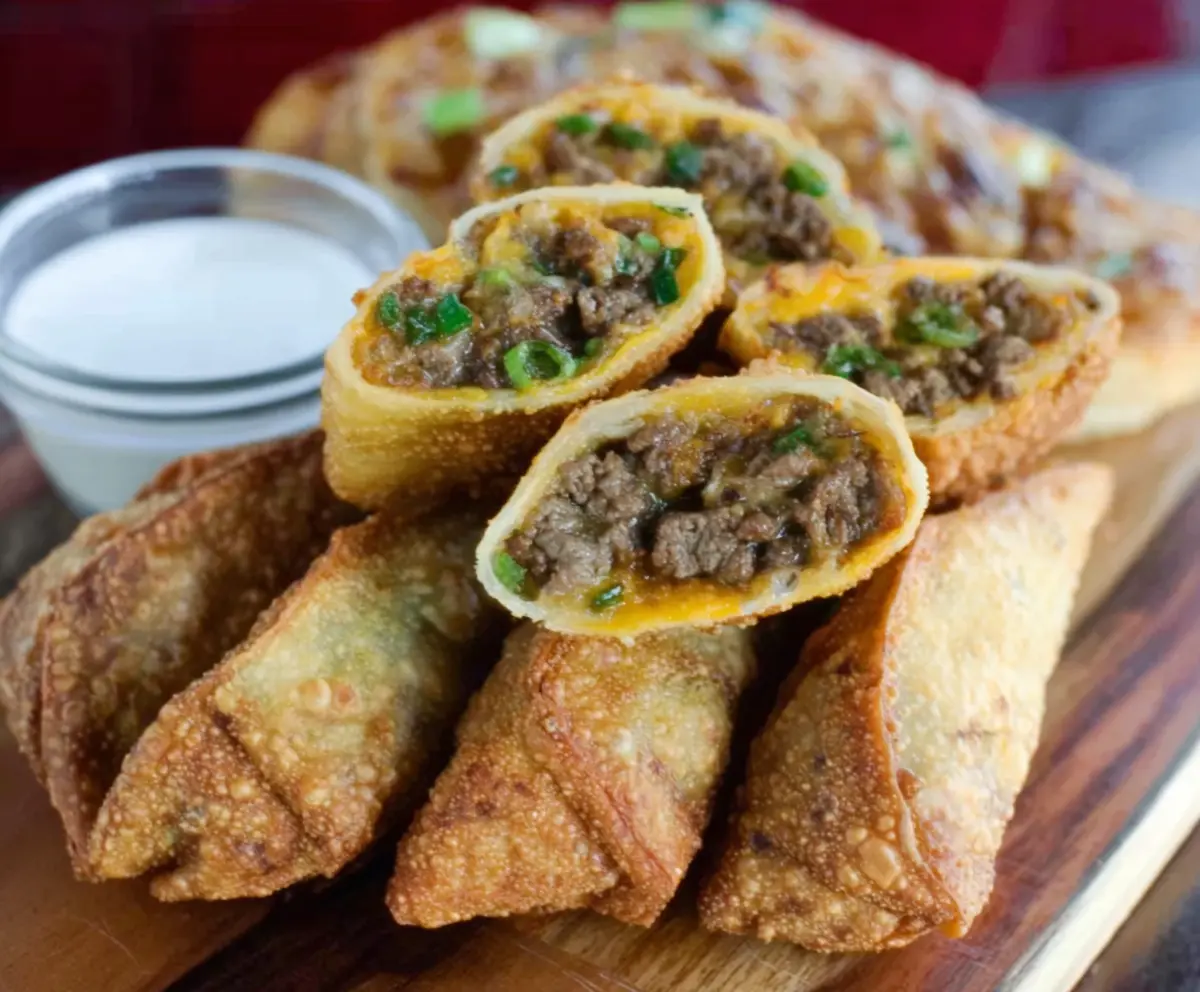 Crispy Philly Cheesesteak Egg Rolls
