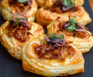 Pulled Pork Pastry Puffs