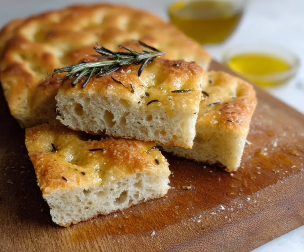Easy Sourdough Focaccia with Rosemary