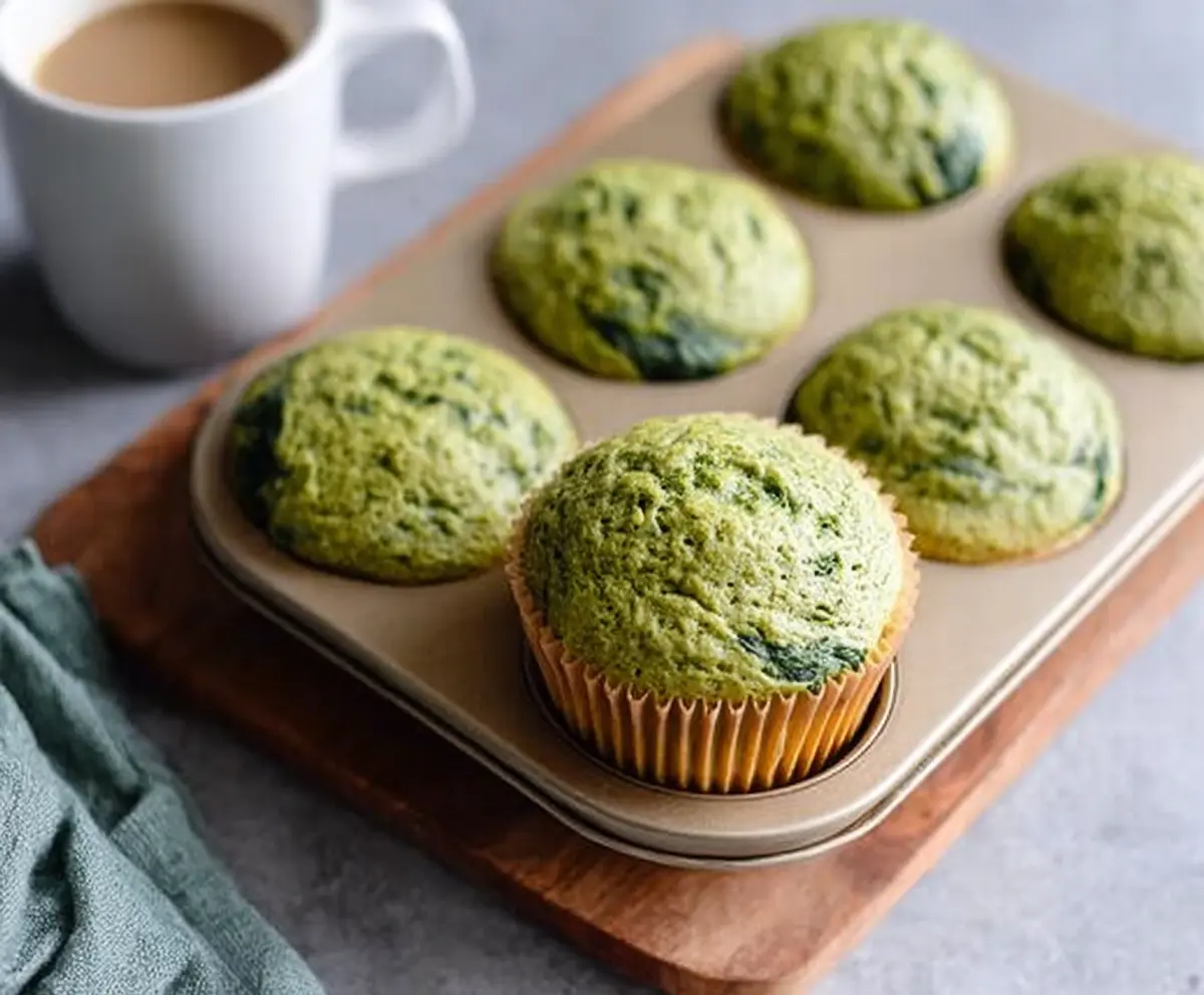 Easy Spinach Banana Muffins
