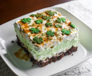 St. Patrick’s Day Shamrock Lasagna Dessert