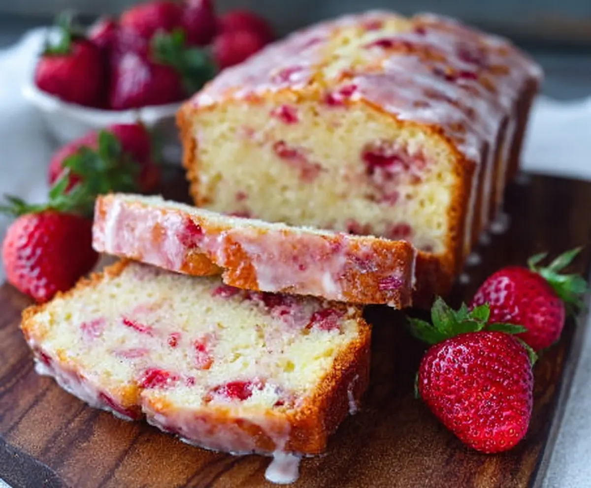 Easy Sweet Strawberry Pound Cake