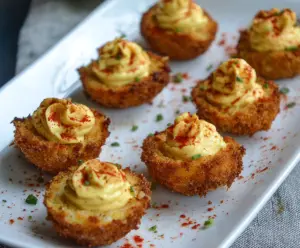 Cajun Style Fried Deviled Eggs
