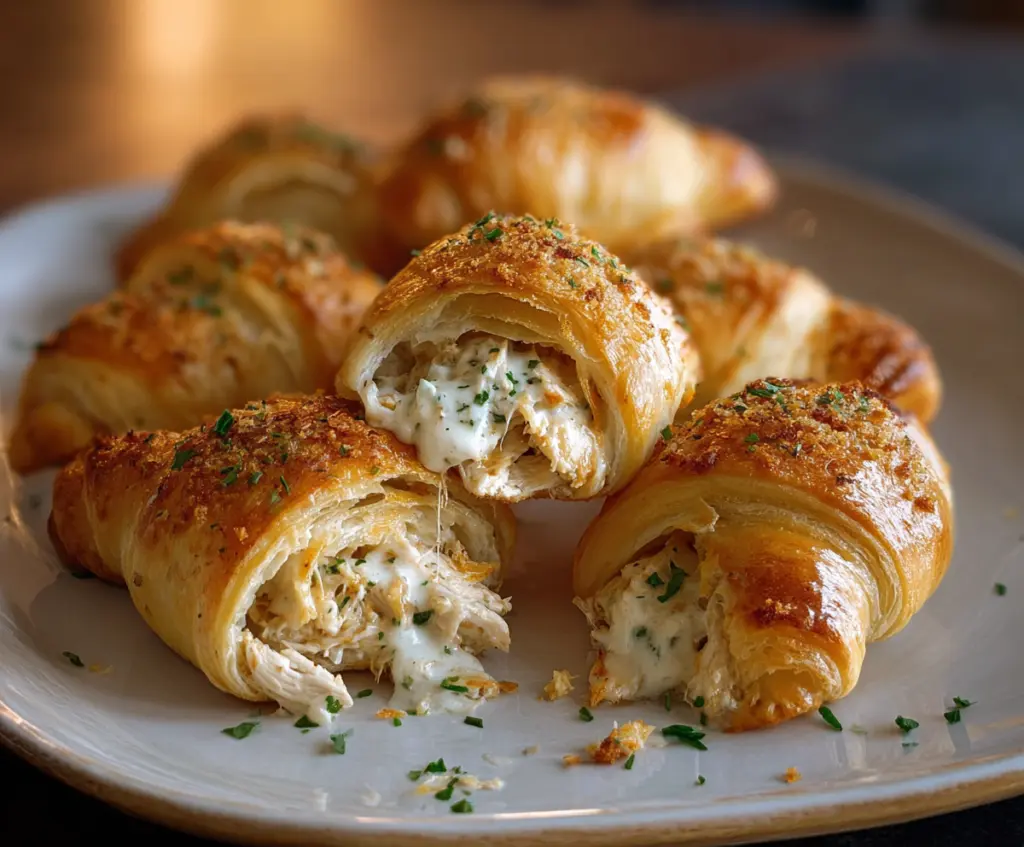 Chicken Alfredo Stuffed Crescents