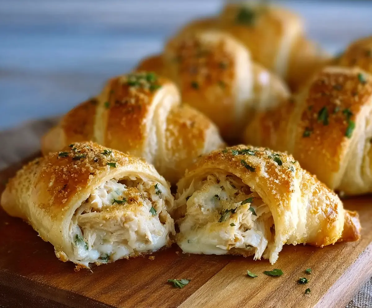 Easy Chicken Alfredo Crescents