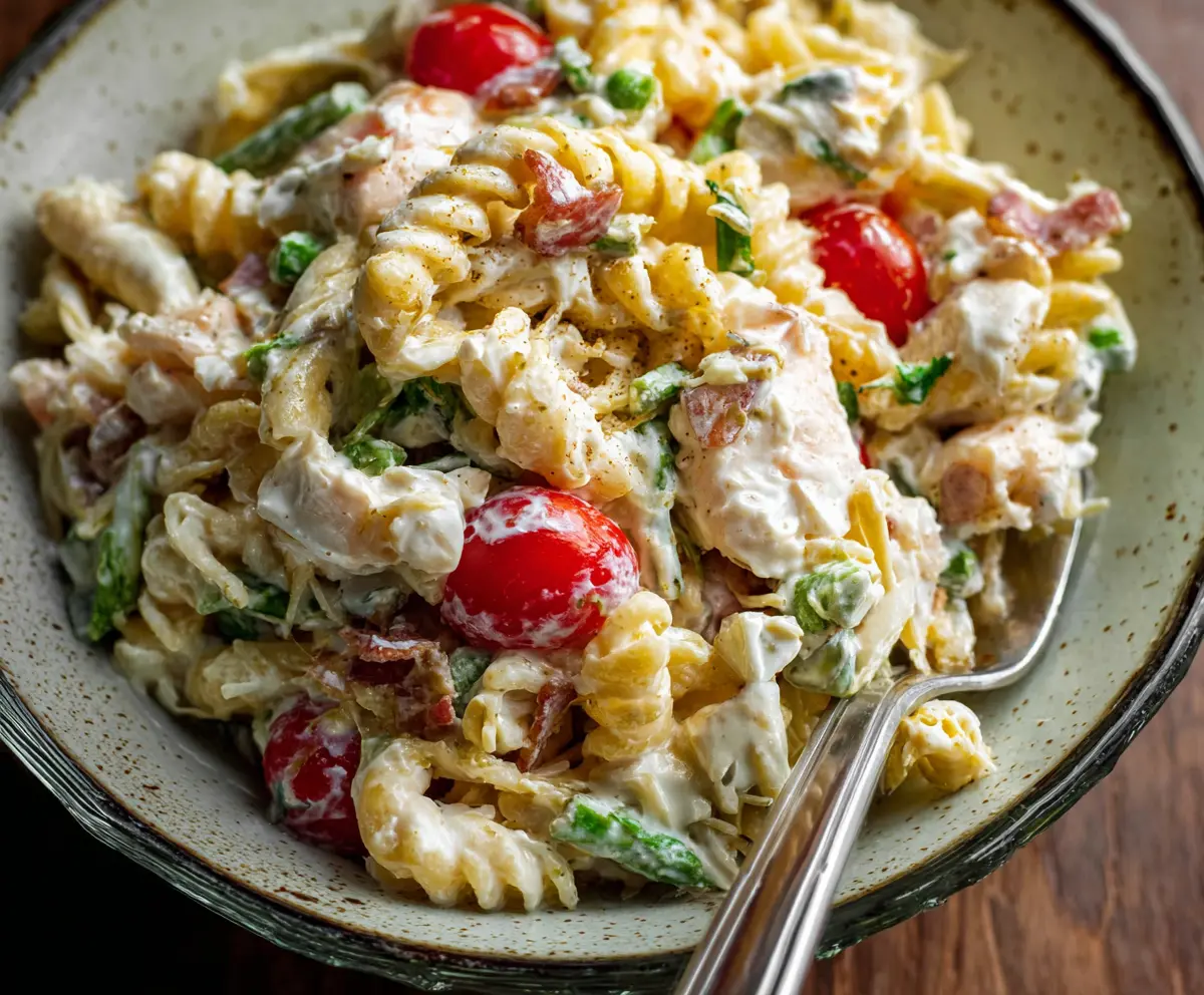 Easy Creamy Pasta Salad Recipe