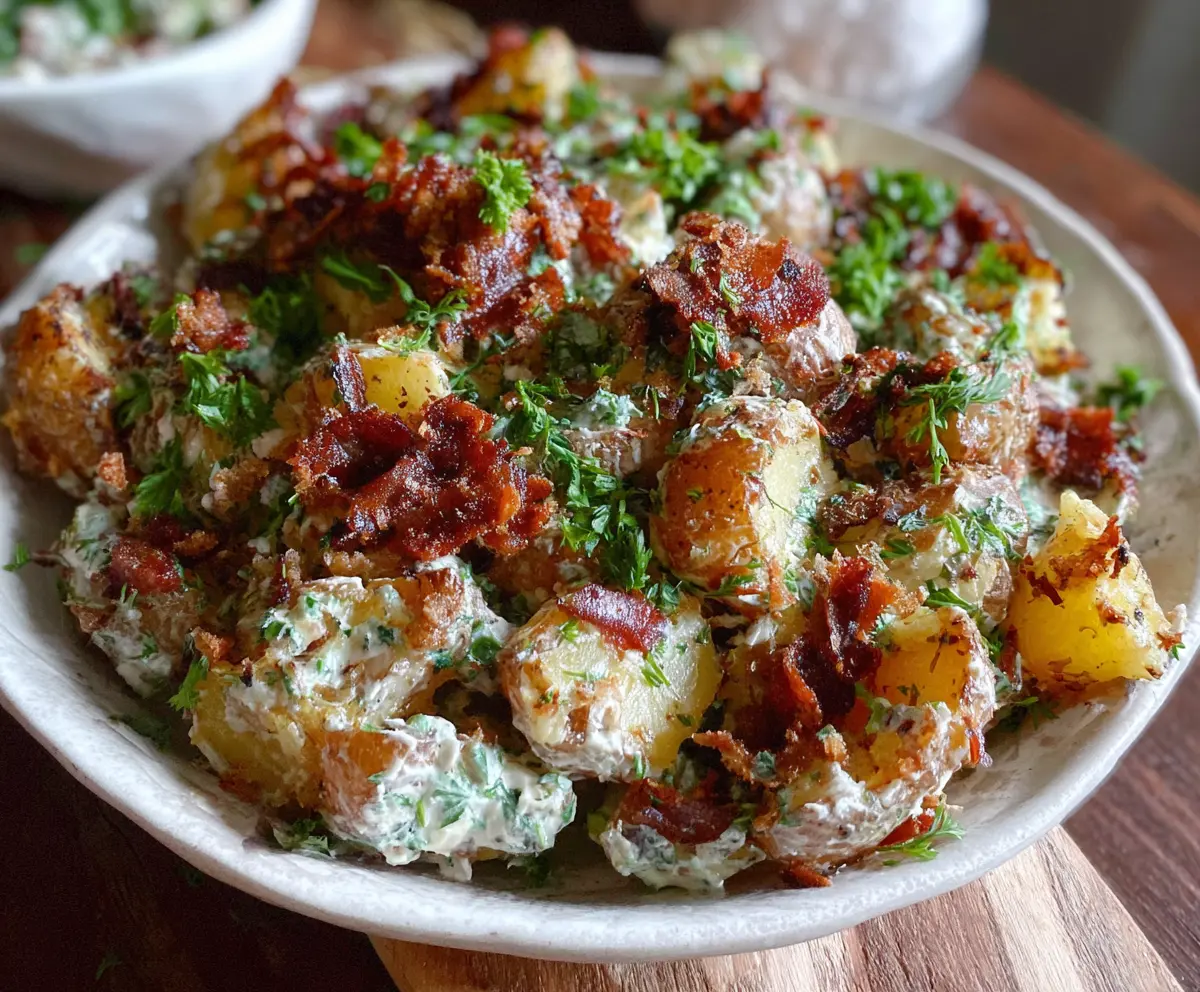 Crispy Smashed Potato Salad Recipe