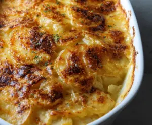 Dad’s Creamy & Cheesy Au Gratin Potatoes