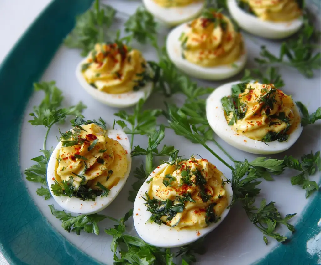 Deviled Eggs with Dijon And Fresh Herbs