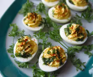 Deviled Eggs with Dijon And Fresh Herbs